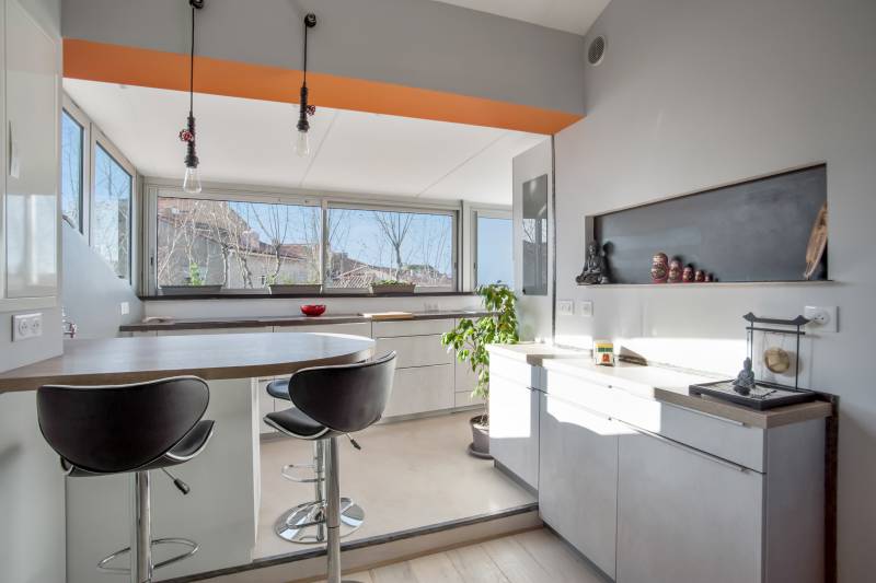 Cuisine avec meuble garanti 10 ans pour un appartement en centre ville d'Aix-en-Provence